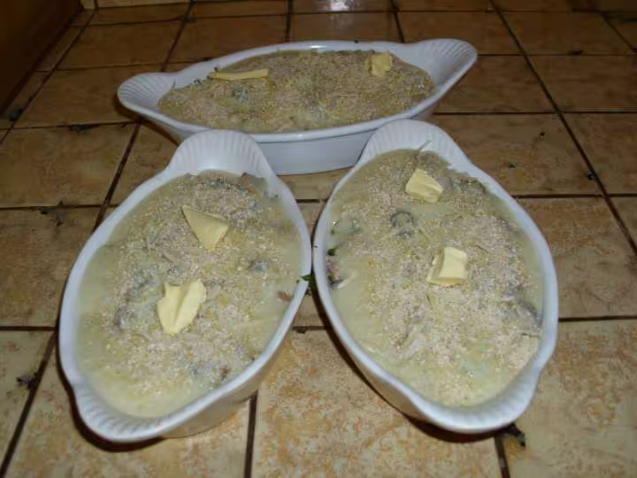 Poule decortiquee et gratinee 5