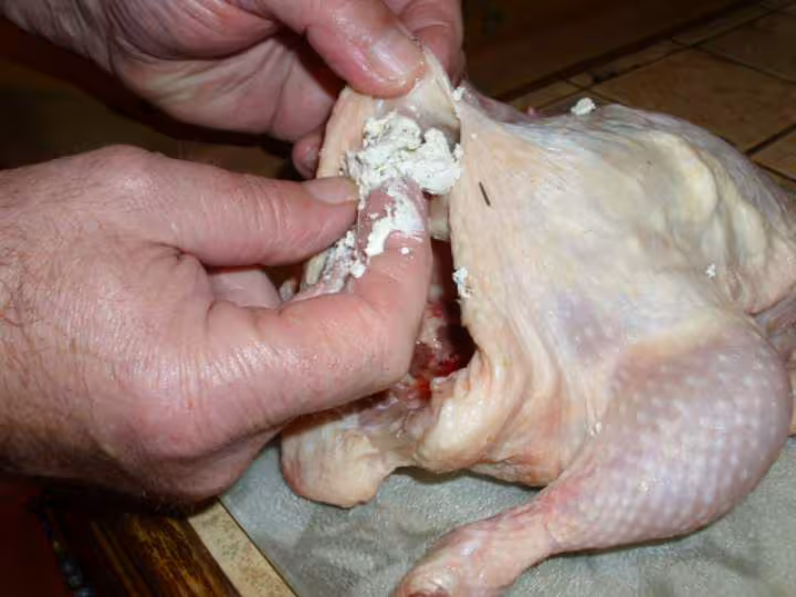 Poulet au fromage ail et fines herbes et au thym