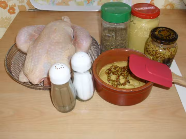 Poulet aux 2 moutardes et herbes de provence
