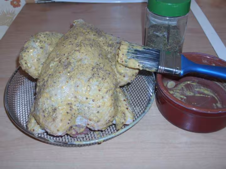 Poulet aux 2 moutardes et herbes de provence