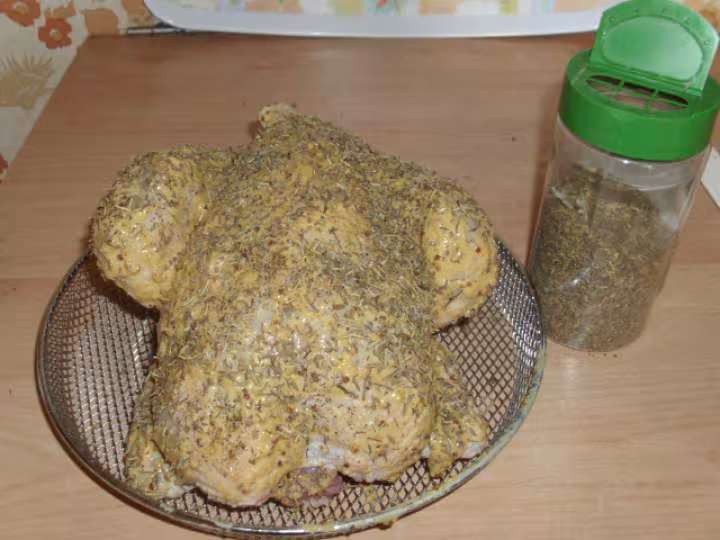 Poulet aux 2 moutardes et herbes de provence
