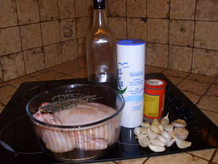Poulet aux gousses d ail blanc 1