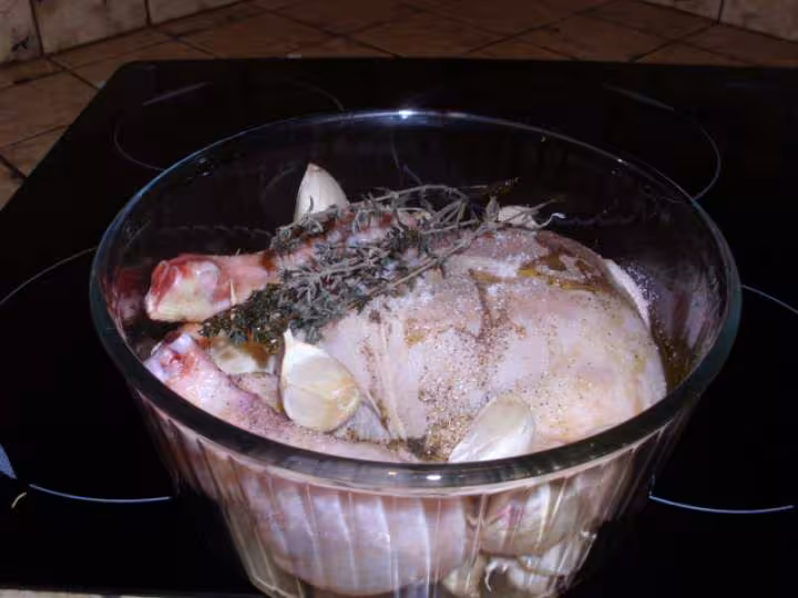 Poulet aux gousses d ail blanc 2
