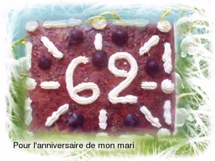 Pour l anniversaire de mon mari