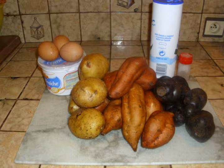 Puree aux 3 couleurs