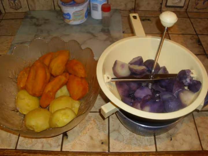 Puree aux 3 couleurs