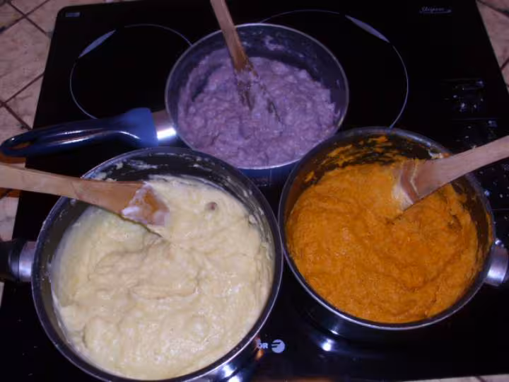 Puree aux 3 couleurs