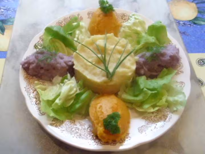Puree aux 3 couleurs