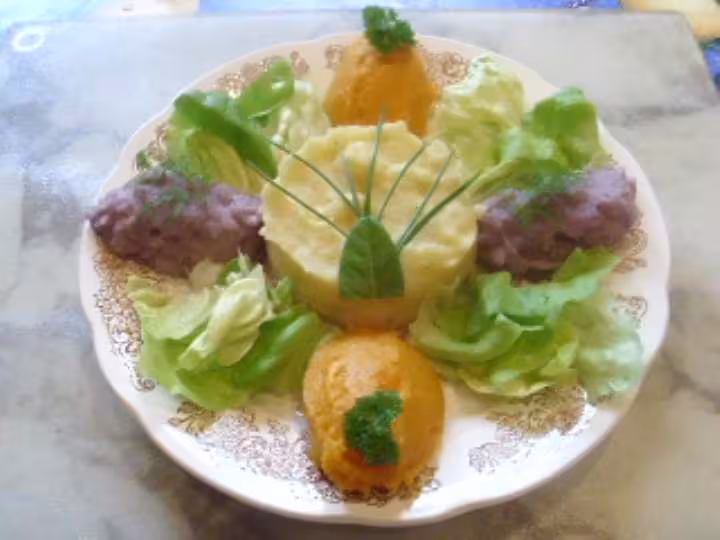 Puree aux 3 couleurs