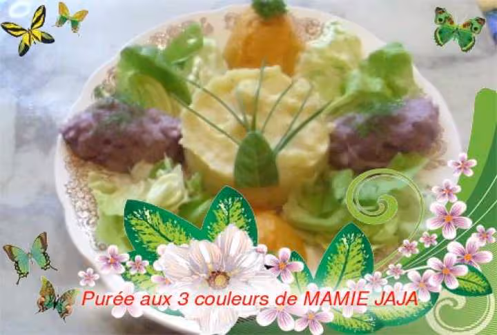 Puree aux 3 couleurs