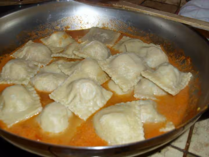 Raviolis sauce tomate