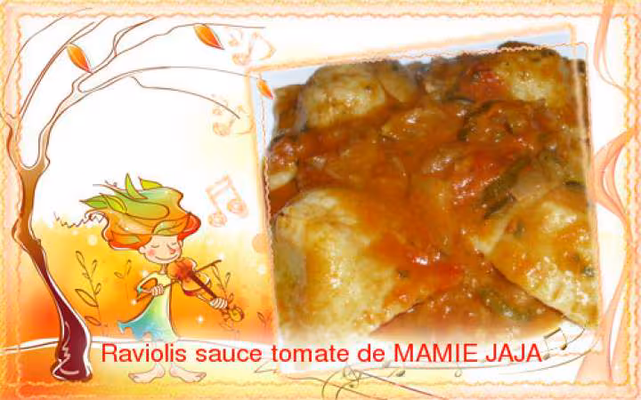 Raviolis sauce tomate