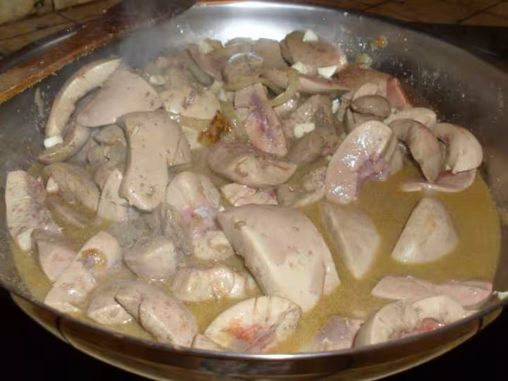 Rognons de porc a la moutarde ancienne