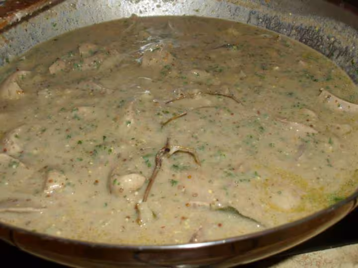 Rognons de porc a la moutarde ancienne