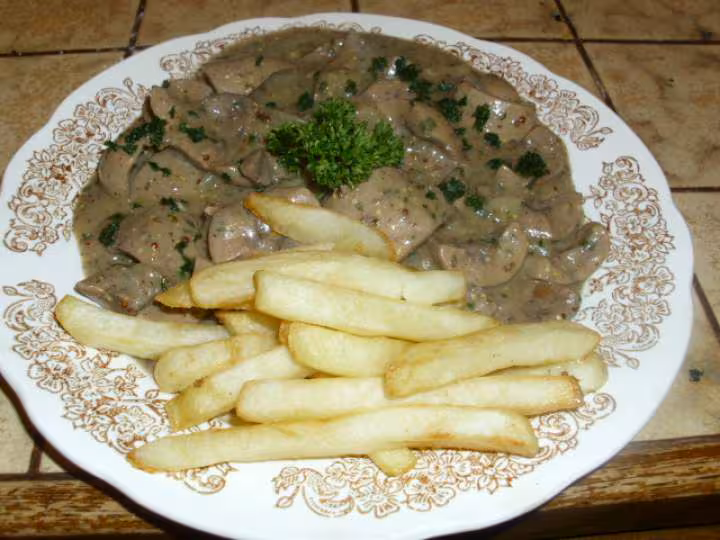 Rognons de porc a la moutarde ancienne