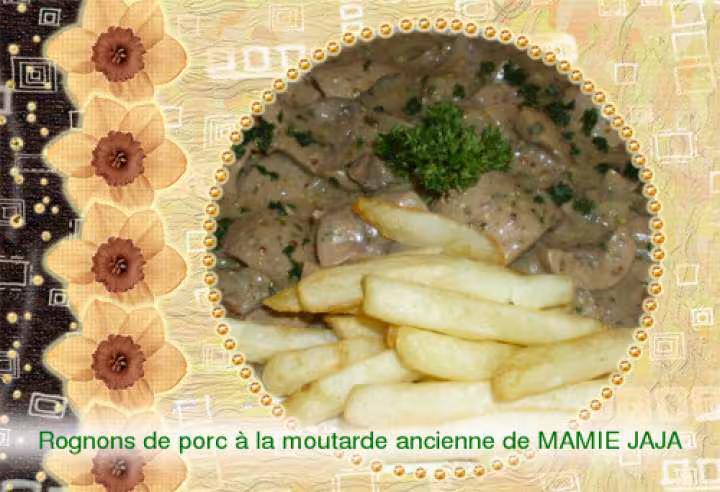 Rognons de porc a la moutarde ancienne