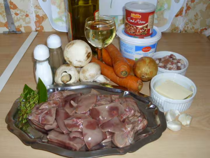 Rognons de porc aux carottes et lardons