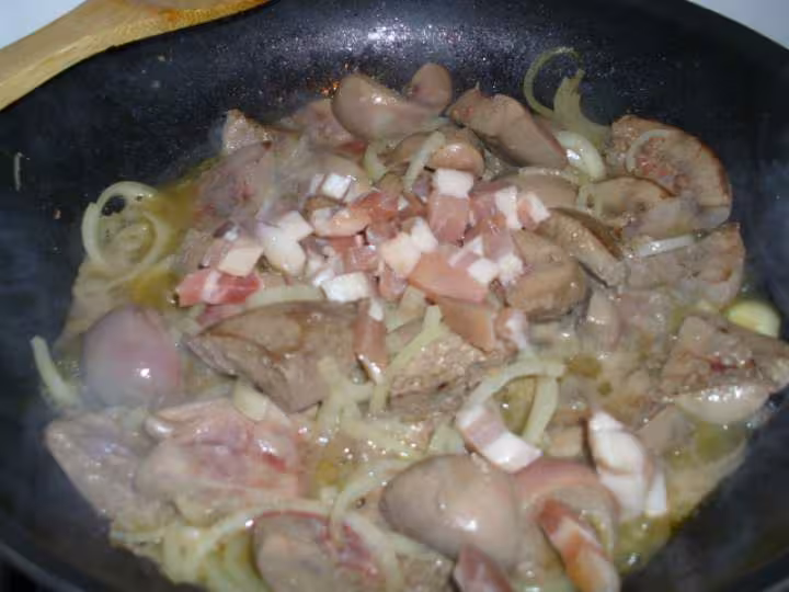 Rognons de porc aux carottes et lardons