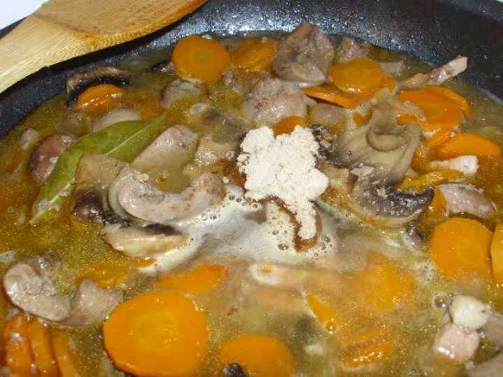 Rognons de porc aux carottes et lardons