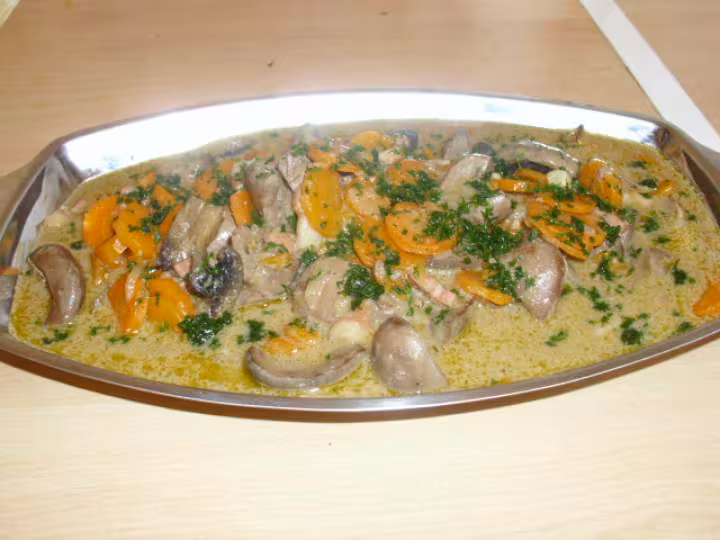 Rognons de porc aux carottes et lardons