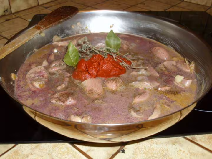 Rognons de porc cuisines au vin rouge 12