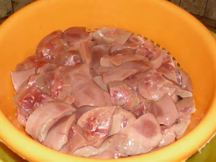 Rognons de porc cuisines au vin rouge 6