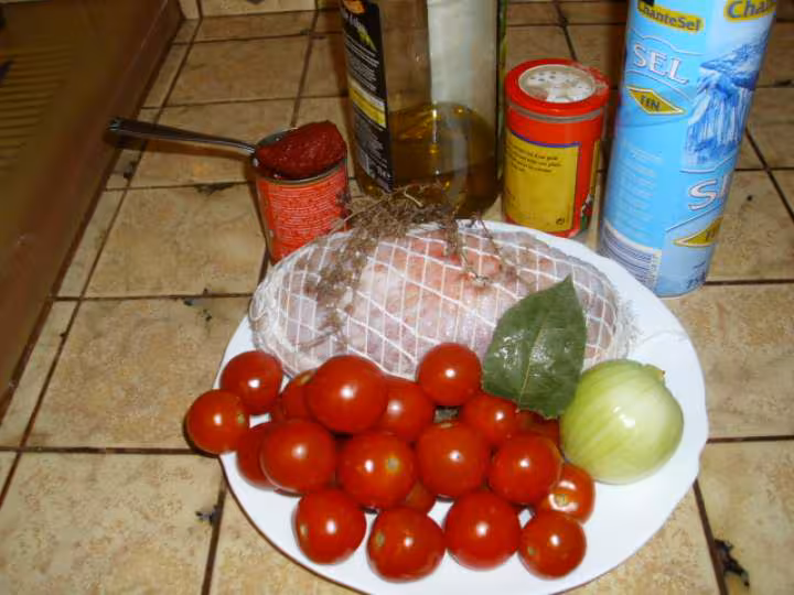 Roti de dindonneau aux tomates cerise