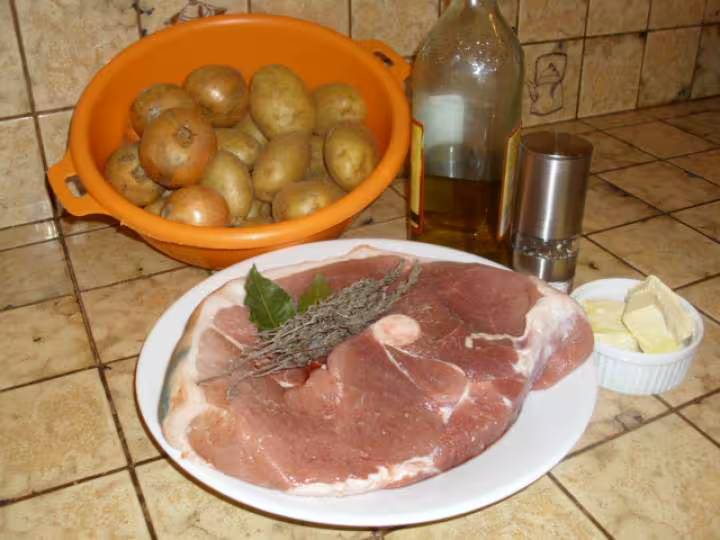 Rouelle de porc au four