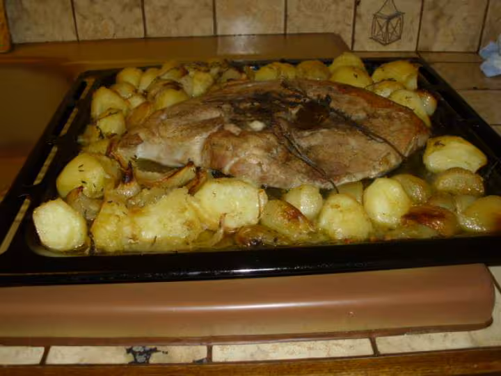 Rouelle de porc au four