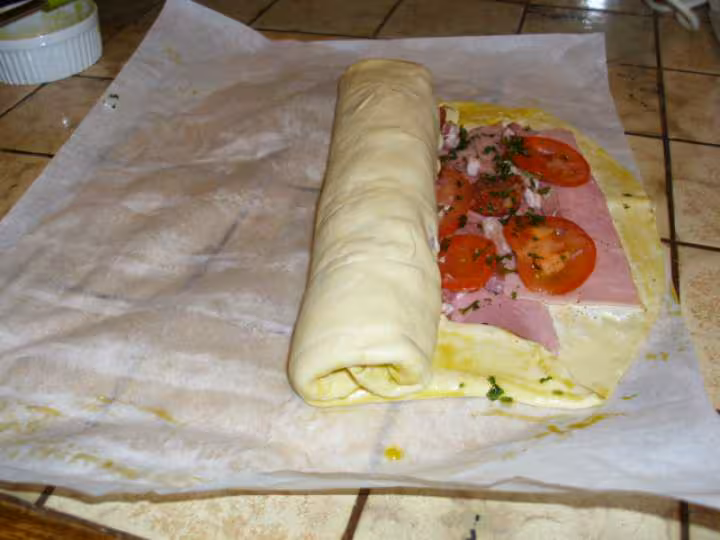 Roule feuillete garni 7