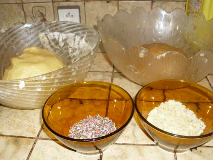 Sables de noel aux smarties et amandes