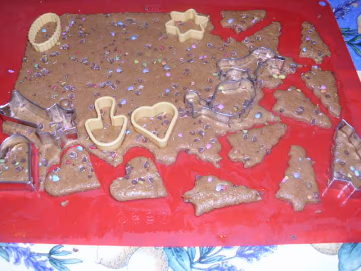 Sables de noel aux smarties et amandes