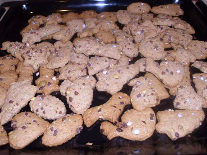 Sables de noel aux smarties et amandes