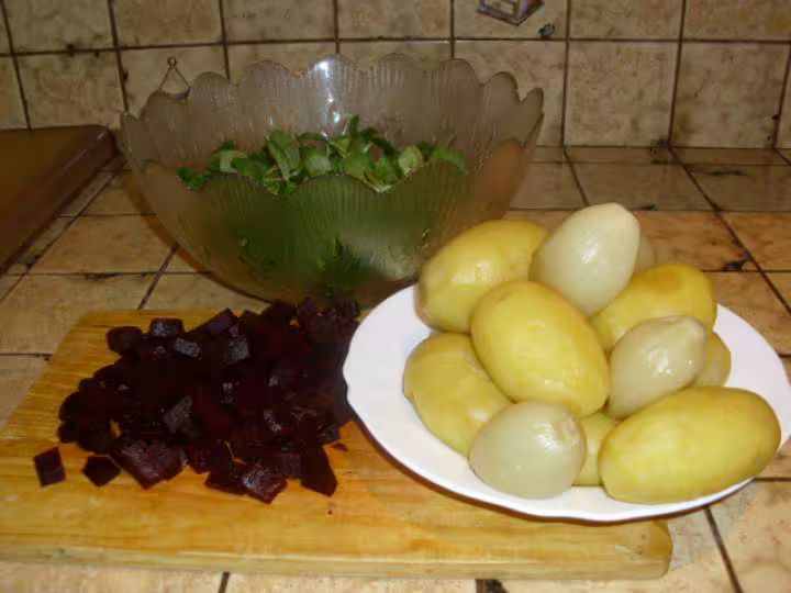 Salade de mache aux betteraves rouges etc 2
