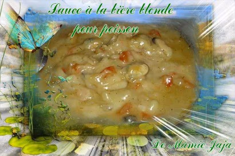 Sauce a la biere blonde pour poisson