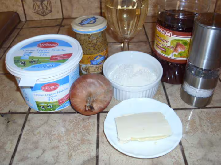 Sauce moutarde pour poisson