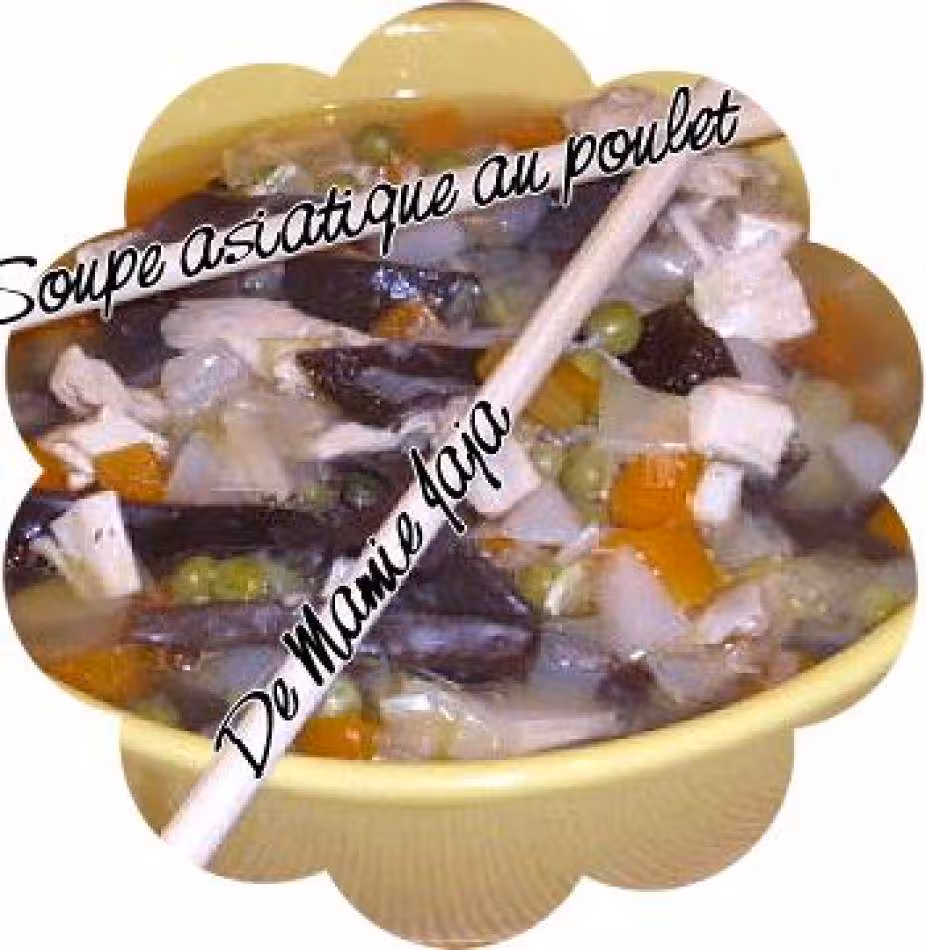 Soupe asiatique au poulet