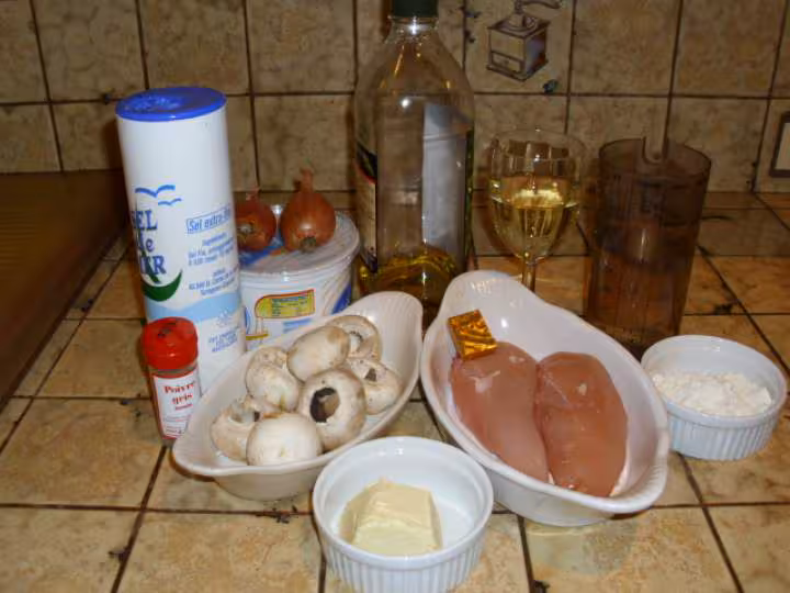Supreme de poulet aux champignons