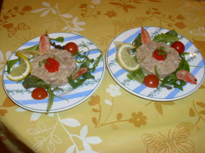 Tartare de saumon et de rouget