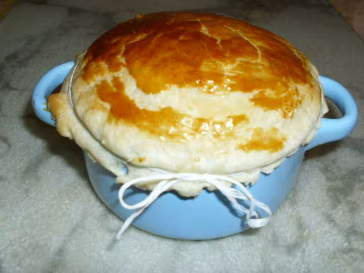 Tourte aux pommes et au boudin noir