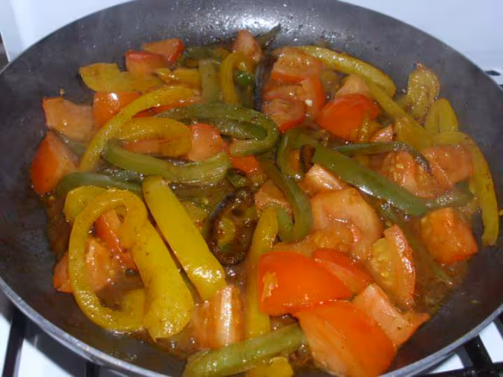 Truites et sa fondue de poivrons et de tomates