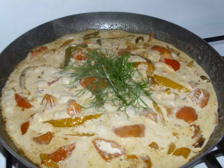 Truites et sa fondue de poivrons et de tomates