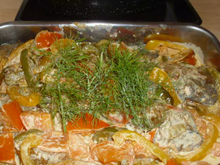 Truites et sa fondue de poivrons et de tomates