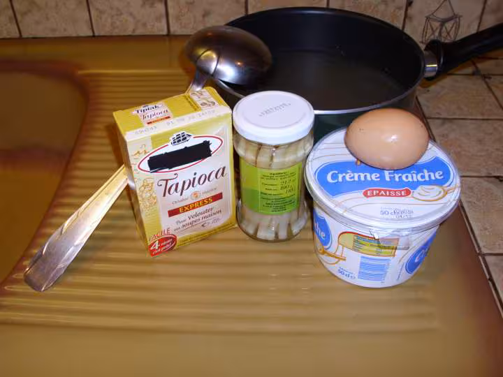 Veloute d asperges au tapioca