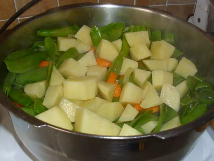 Veloute de cosses de petits pois