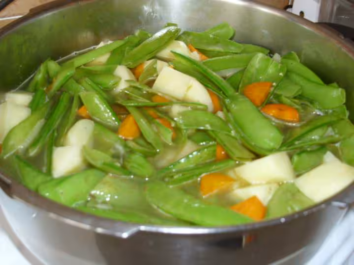 Veloute de cosses de petits pois
