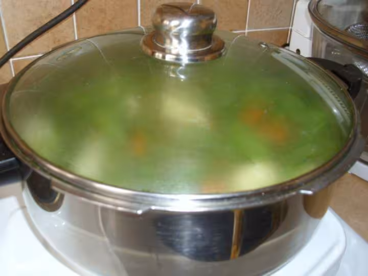 Veloute de cosses de petits pois