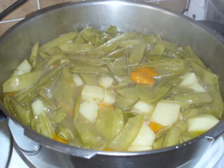 Veloute de cosses de petits pois