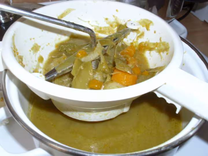 Veloute de cosses de petits pois