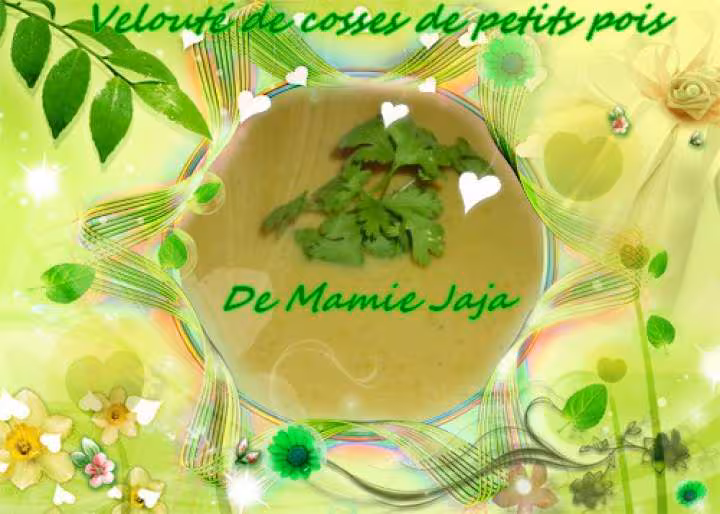 Veloute de cosses de petits pois